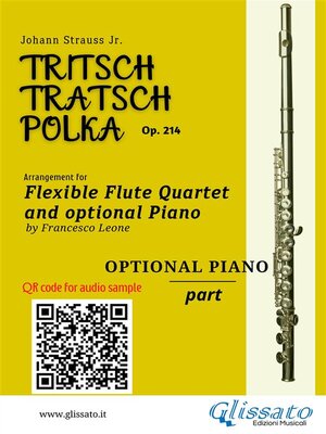 cover image of Piano part of "Tritsch-Tratsch-Polka" Flute Quartet Sheet Music
